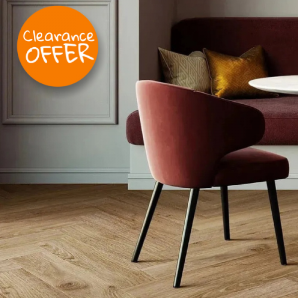 Norske American Oak Herringbone Luxury Vinyl Tile LVT Gluedown 