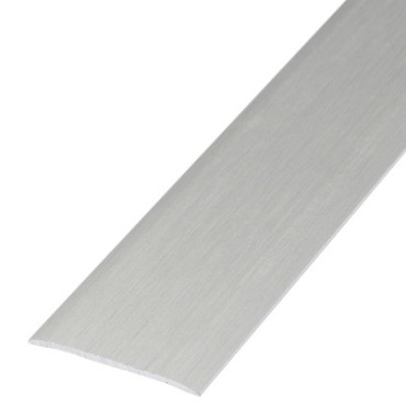 Brushed Aluminium Flat Self Adhesive Vinyl Door Bar 2700mm