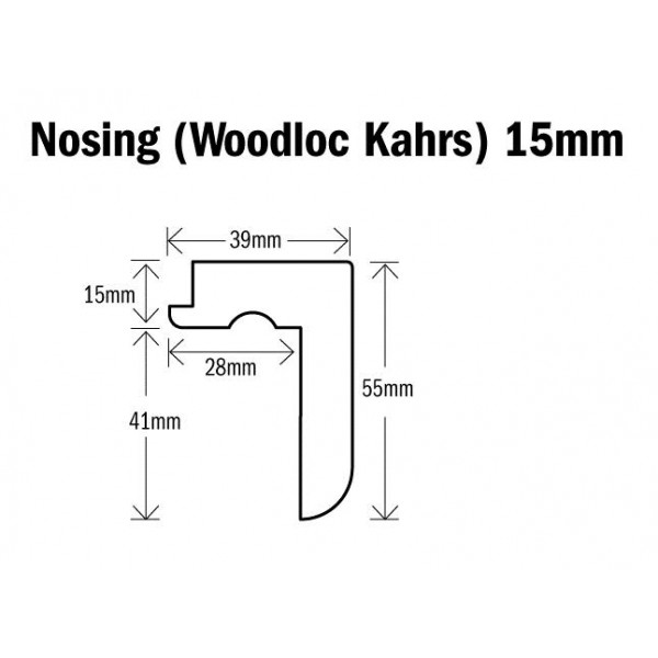 Nosing (to suit Woodloc Kahrs) 2700mm
