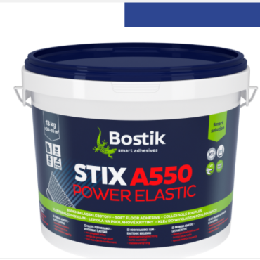 Bostik Stix A550 Power ElasticHigh performance, high temperature flooring adhesive 13KG