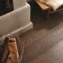 BOEN Oak Grey Pepper Canyon Chalet Plank 1-Strip Brushed Engineered Wood Flooring 10114869