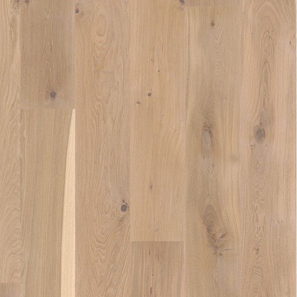 BOEN Oak White Vivo 1-Strip 209mm Micro Bevelled Natural Oil Brushed Engineered Wood Flooring 10036226