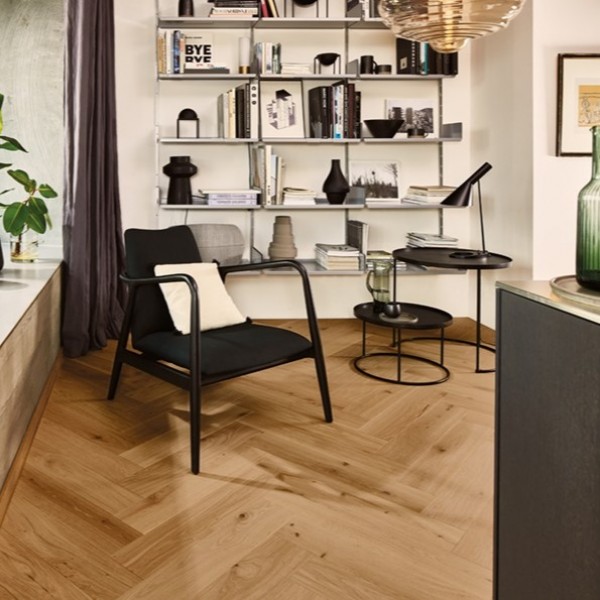 Boen Oak Lozzy Live Natural Oiled Tongue and Grooved Herringbone Engineered Flooring (D) Limited Stock - Call To Check Stock