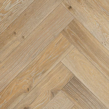 Elka Whitewashed Oak Engineered Herringbone Flooring 