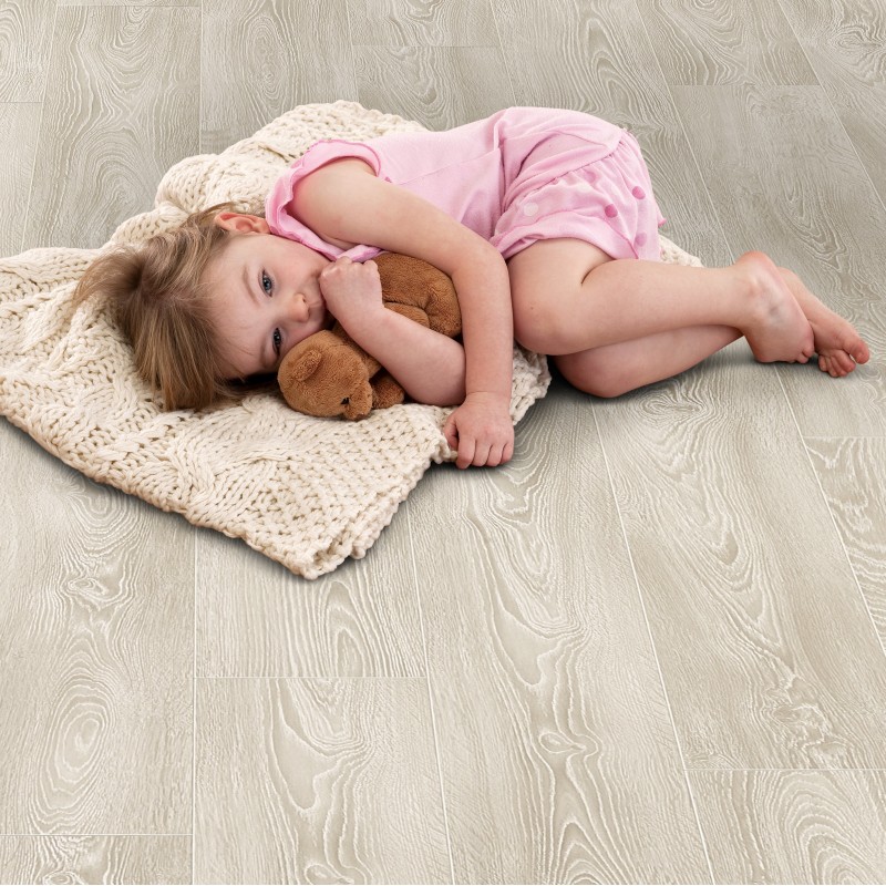 Elka Frosted Oak Laminate flooring (Thickness 8mm)