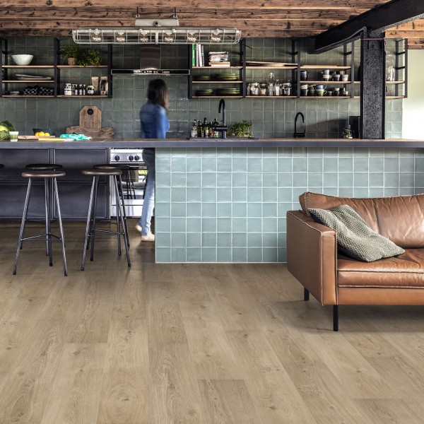 Floorify Rigid Core Champagne Long Planks Click Luxury Vinyl Tile F0017