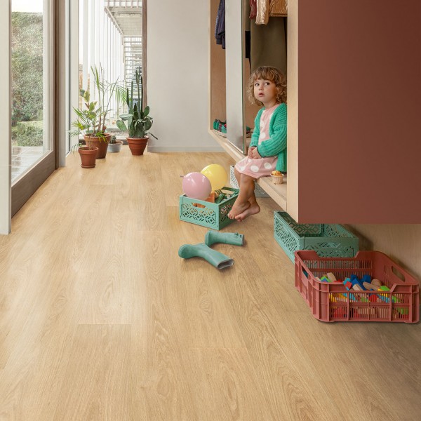 Floorify Rigid Core Paris Tan Long Planks Click Luxury Vinyl Tile F001