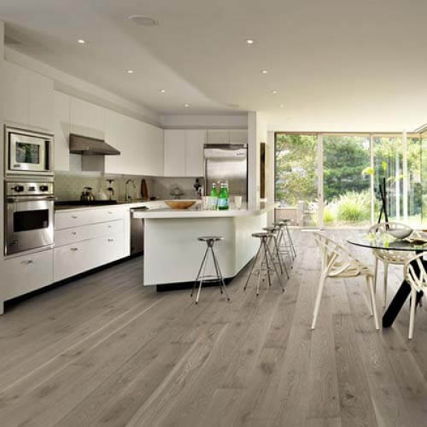 Kahrs Oak Nouveau Gray Matt Lacquered Engineered Wood Flooring