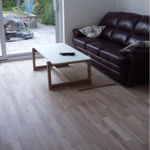 Norske Ash Drobak 3-Strip Matt Lacquered Engineered Wood Flooring 