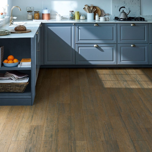 Norske Oak Sally Brushed and Distressed Brown Oiled Engineered Wood Flooring Random lengths