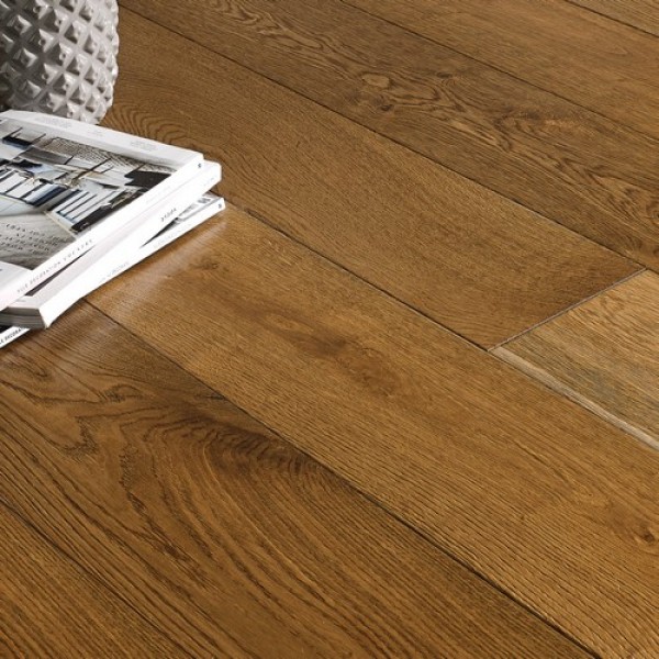 OFD Oak Jupiter Brushed, Smoked and Lacquered Engineered Wood Flooring