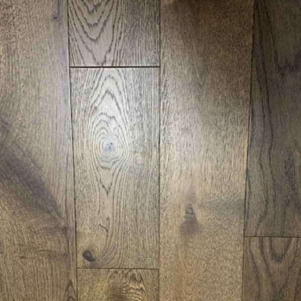 Norske Oak Zoe Brushed and Brown Lacquered Engineered Wood Flooring