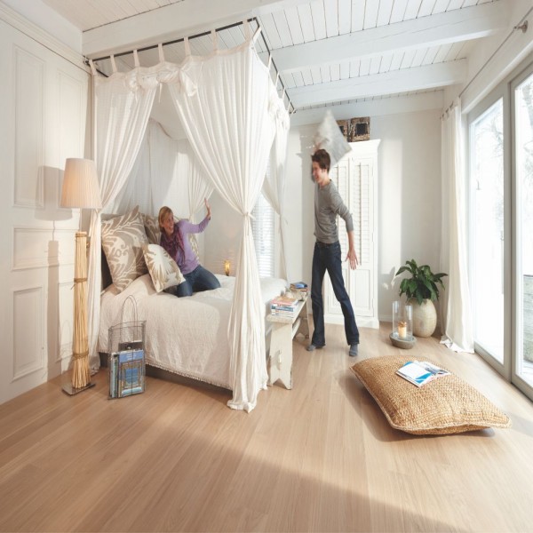 BOEN Oak Andante White 1-Strip 181mm Micro Bevelled Live Natural Oil Engineered Wood Flooring 10156812