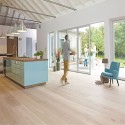BOEN Oak Coral White Chaletino 1-Strip 300mm Live Natural Oil Brushed Engineered Wood Flooring 10126747