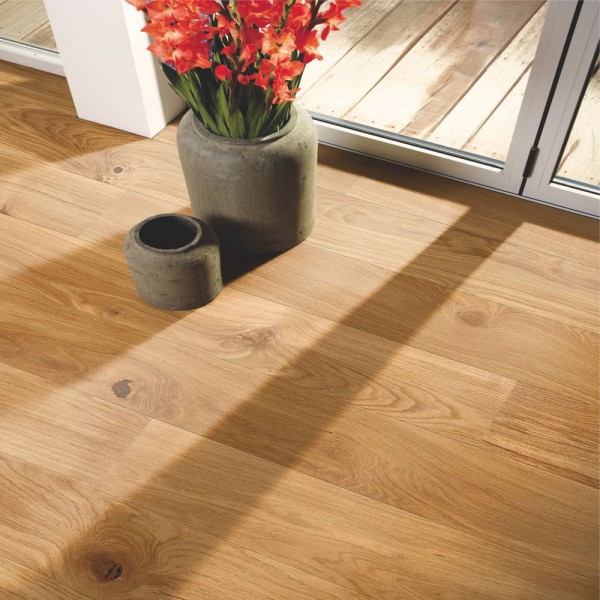 BOEN Oak Vivo 1-Strip 181mm Micro Bevelled Live Natural Oil Engineered Wood Flooring 10156640