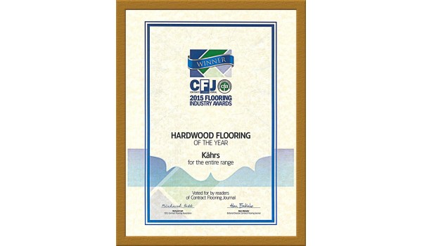 Kahrs voted as top wood flooring range by industry leaders