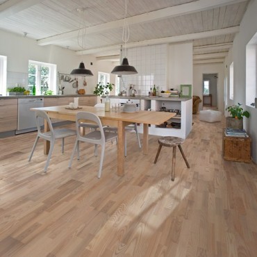 Kahrs Sand Ash Skagen White Matt Lacquered Engineered Wood Flooring 
