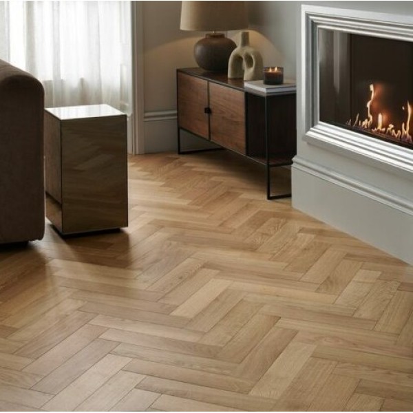 Woodpecker Dartmouth Pure Oak Engineered Herringbone Flooring 