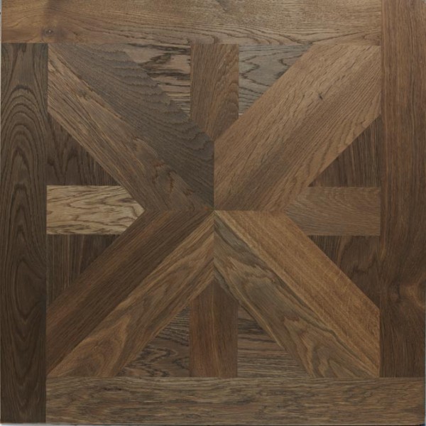 Woodpecker Signature Design Panel Highgrove Aged Oak Hardwax Oiled Brushed Perimeter Bevel 750x750mm Engineered Wood Flooring