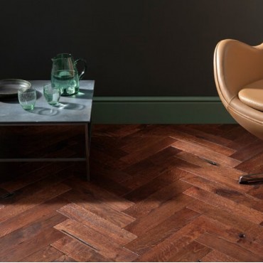 Woodpecker Goodrich Foundry Oak Oiled Engineered Herringbone Flooring 