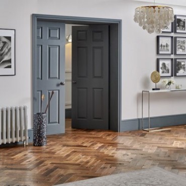 Woodpecker Goodrich Spiced Oak Oiled Engineered Herringbone Flooring