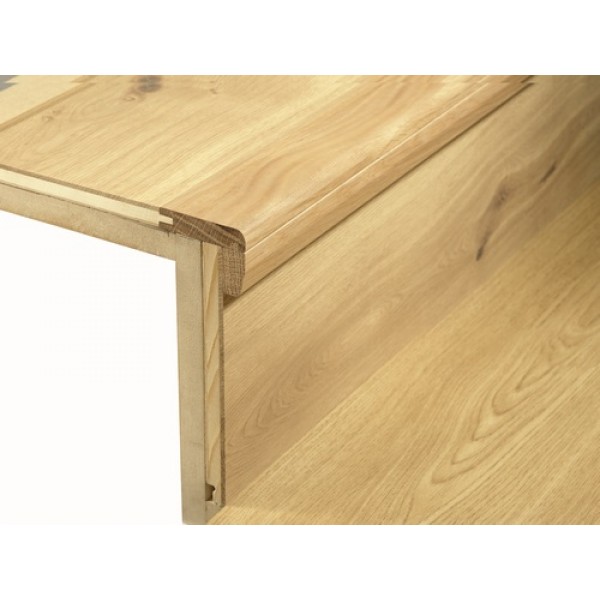 Woodpecker contour solid wood stair nosing 1000mm profile